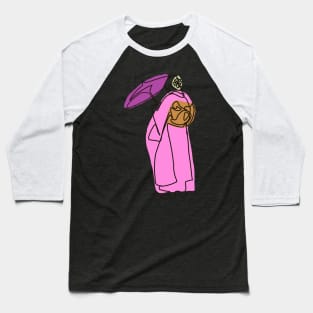 Japanese woman in a kimono minimalist line art Baseball T-Shirt